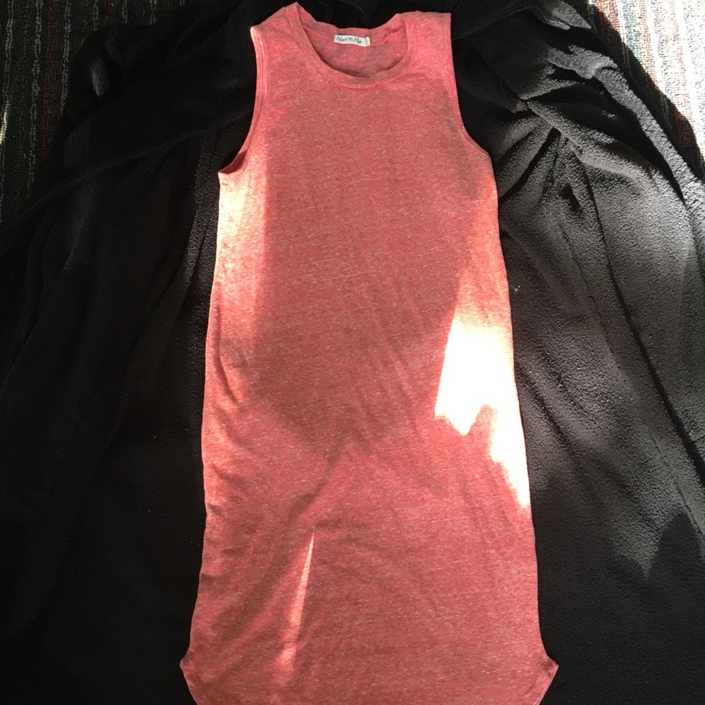 Pink sleeveless dress